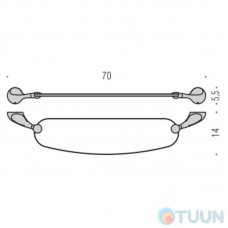 Colombo B1216 Melo Shelf chrome