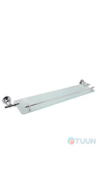 Chrome shelf with stopper (matt glass) AR-5353