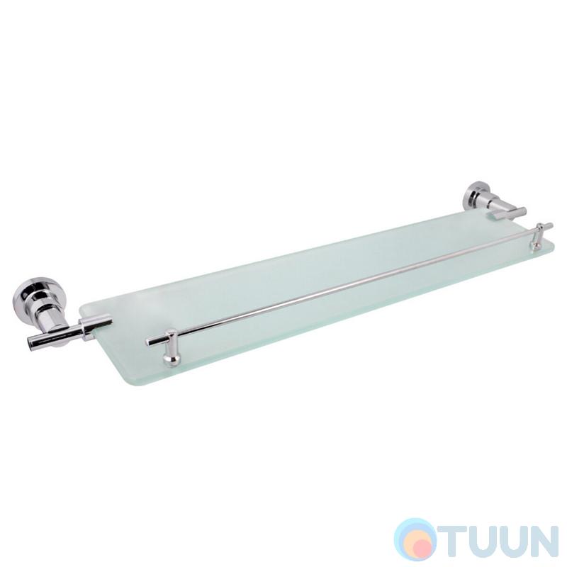 Chrome shelf with stopper (matt glass) AR-5353