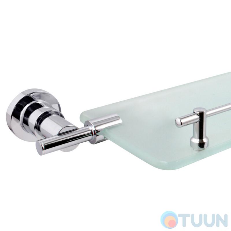Chrome shelf with stopper (matt glass) AR-5353