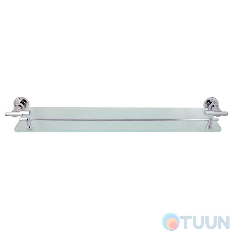 Chrome shelf with stopper (matt glass) AR-5353