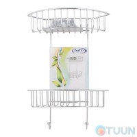 Полочка-сетка двойная навесная (нов) на присосках TC 1304