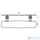 Colombo B3216 Portofino Shelf 60 cm bronze