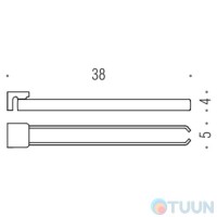 Colombo B2512 Alize Double hanger chrome