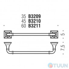 Colombo B3211 PortofinoTowel holder 59.8 cm chrome