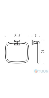 Colombo B3231 PortofinoTowel holder bronze
