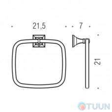 Colombo B3231 PortofinoTowel holder bronze
