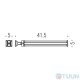 Colombo B3212 PortofinoDouble hanger 41.5 cm chrome