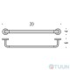 Single hanger 39cm chrome Colombo B5209 Nordic