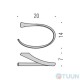 Towel holder 20cm chrome Colombo B2831 Land