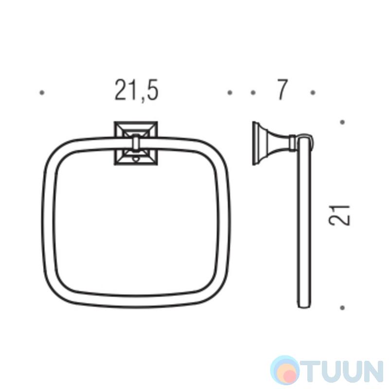 Colombo B3231 PortofinoTowel holder chrome