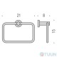 Colombo W4931 PlusTowel holder chrome