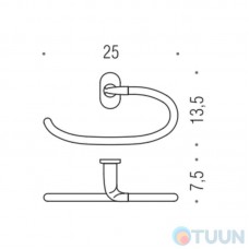 Colombo B2231 Bart chrome semicircle