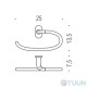Colombo B2231 Bart chrome semicircle