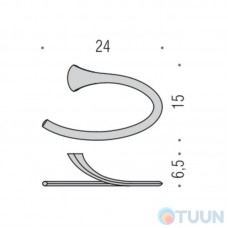 Semicircle chrome Colombo B2431 Link