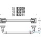 Colombo B3209 PortofinoTowel holder 35cm chrome