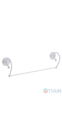 Towel rack, white Black and White