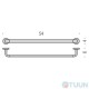 Single hanger 54cm chrome Colombo B5210 Nordic