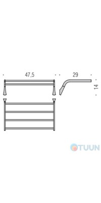 Colombo B2887 LandTowel shelf
