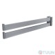 Colombo B1612 LookDouble hanger 33.5 cm matt chrome