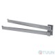 Colombo B1612 LookDouble hanger 33.5 cm matt chrome