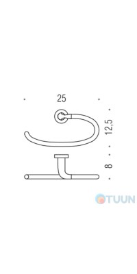 Colombo B2731 Basic Towel rail chrome