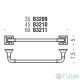 Colombo B3211 PortofinoTowel holder 59.8 cm bronze