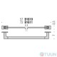 Colombo B1610 LookSingle hanger 57cm chrome