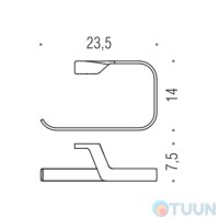 Colombo B2531 Alize Полукруг для рушників хром