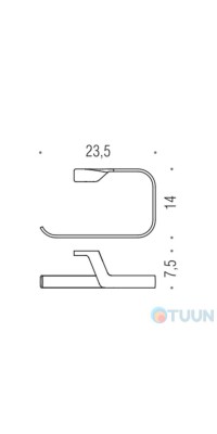 Colombo B2531 Alize Towel rail chrome