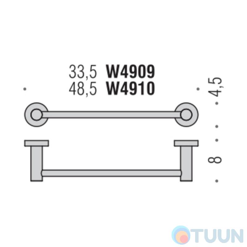Colombo W4909 PlusTowel holder chrome