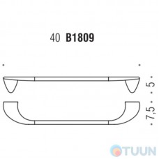 Colombo B1809 KhalaSingle hanger 40cm chrome