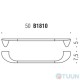 Colombo B1810 KhalaSingle hanger 50cm chrome