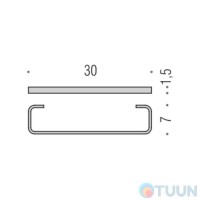 Colombo W4209 TimeВешалка одинарная 30см хром