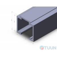 Aluminum profile 5333 L-1.6m non-anodized