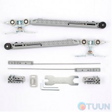 VITRUM SPACE NEW 2273/7/H sliding system for wooden doors with two closers 130kg