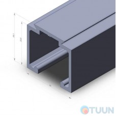 Aluminum profile 5333 L-1.8m non-anodized