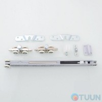 Comit sliding system for wooden doors with closer
