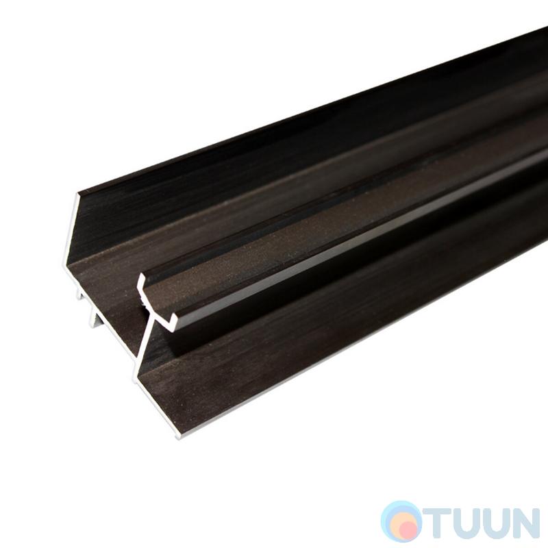 AGB Art. G007350202 Upper guide for sliding system (4m) brown