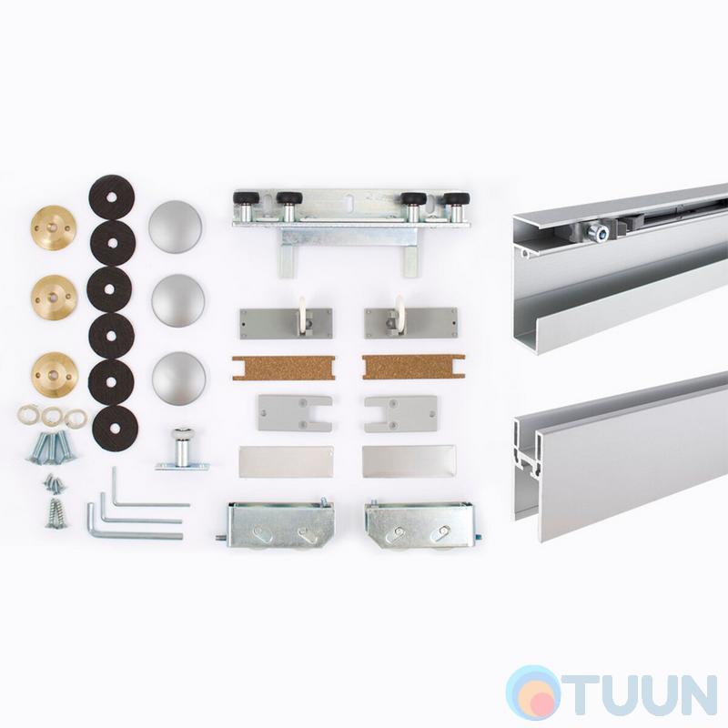 VITRUM SPACE 6250/A Розсувна система для скляних дверей срібло