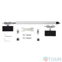 VILLES 3470 / N Sliding system kit for glass. doors up to 100 kg. black
