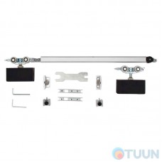 VILLES 3470 / N Sliding system kit for glass. doors up to 100 kg. black