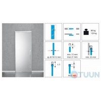 Koblenz Art.1700/2 Раздвижная система для стекла 80/120кг