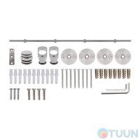 Guide with stopper Loft LJ-3M stainless steel, for system 8030