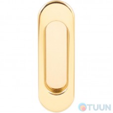 Oval handle for sliding door Fimet 3665 C OF 02 matte brass