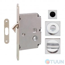 Handle for sliding door Fimet 3667R F04+LOCK+MQ chrome (wc set)