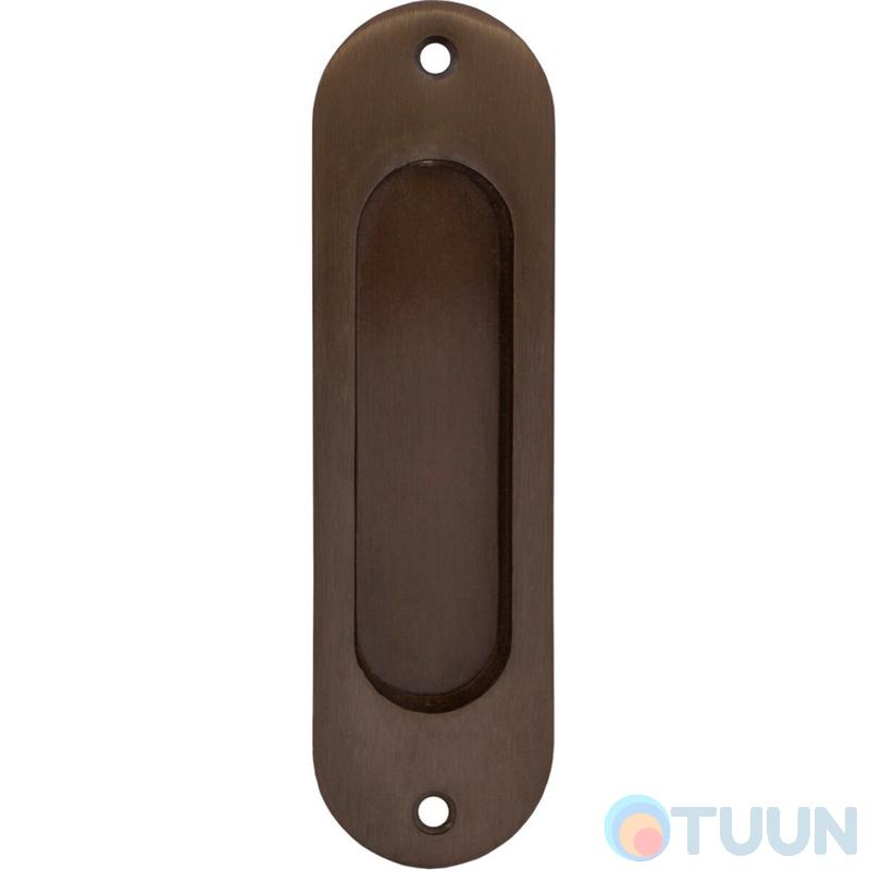 Oval handle for sliding door Fimet 3665 C OF 03 bronze