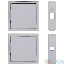 Magnetic handle Koblenz Kuadra QB 200 Сl for swing doors with lock chrome