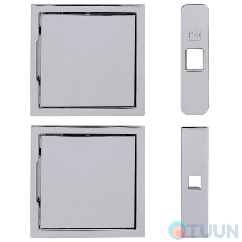 Magnetic handle Koblenz Kuadra QB 200 Сl for swing doors with lock chrome
