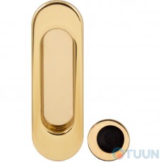 Oval handle for sliding doors Fimet 3665AC F01 half brass (set)